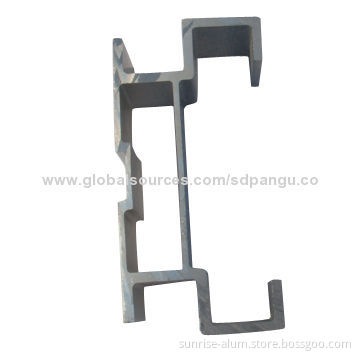 Aluminum profiles for kitchen cabinet, made of 6063 aluminum alloy, T5 temper